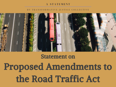 Statement on the Road Traffic Act amendments